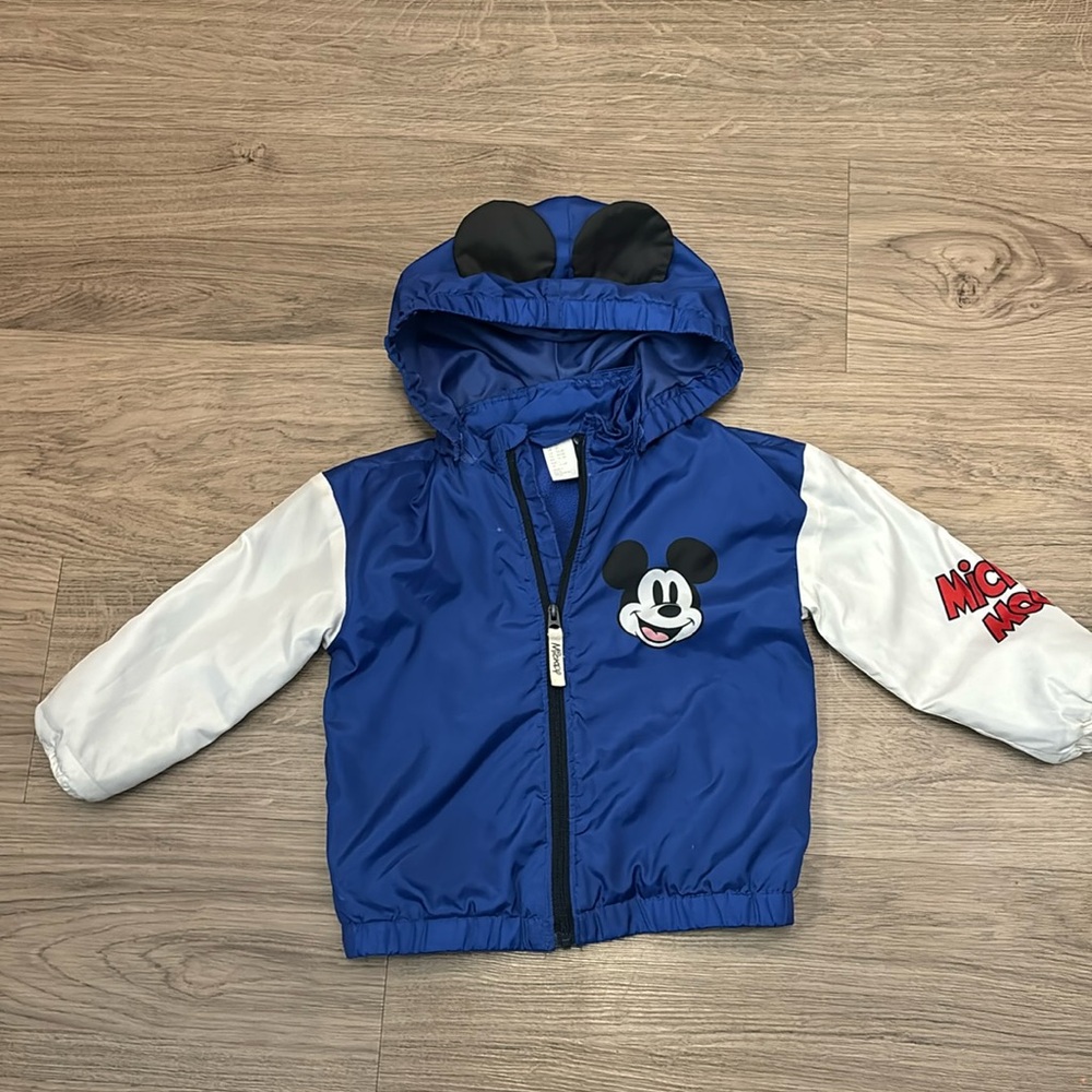H&M Mickey Mouse Fleece Lined Jacket, 2T